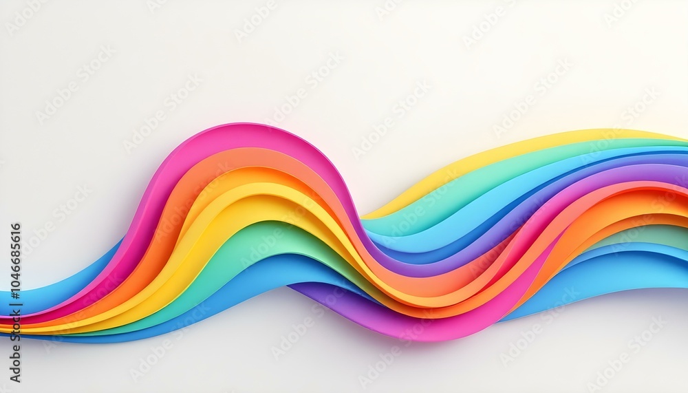 Poster Digital technology abstract modern digital line poster web page PPT background. Abstract colorful background, transparent gradient stained glass background 3D rendering