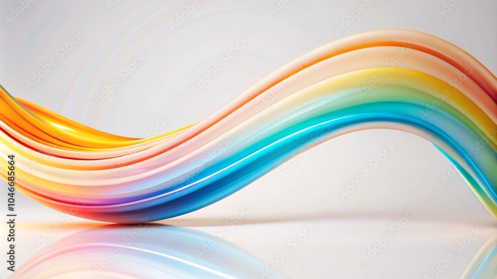 Poster Digital technology abstract modern digital line poster web page PPT background. Abstract colorful background, transparent gradient stained glass background 3D rendering