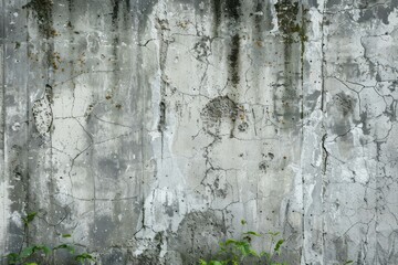 Obraz premium Image of Old grey concrete bunker wall. Texture for background usage
