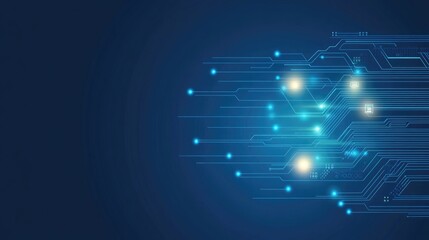 Fototapeta premium Abstract Digital Circuit Representation Background