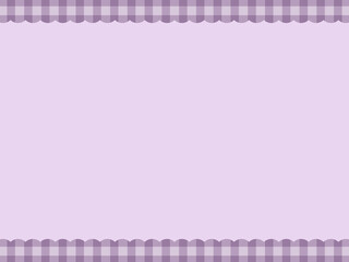 4:3 シンプルフリルチェックなパープル上下フレーム⭐︎