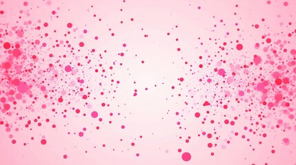 Photo of, Pink background with scattered dots for design, banner template