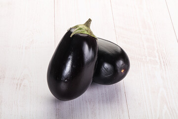 Ripe tasty natural organic eggplant