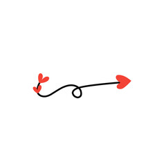 heart girly arrow symbol