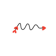 heart girly arrow symbol