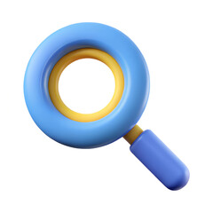Search (magnifying glass) icon, isolated on a white background