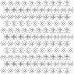 Abstract, Geometric, Lines, pattern, Flowers, Illustration, vector, alternating overlapping, symmetrical, orderly arrangement background, black and white, banner, website, template.