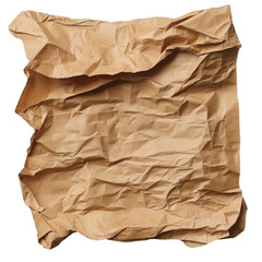 Obraz premium Crumpled Brown Paper Texture