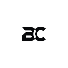 BC monogram logo design letter text name symbol monochrome logotype alphabet character simple logo