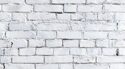Fototapeta premium White brick wall texture with a rustic appearance, ideal for backgrounds and designs.