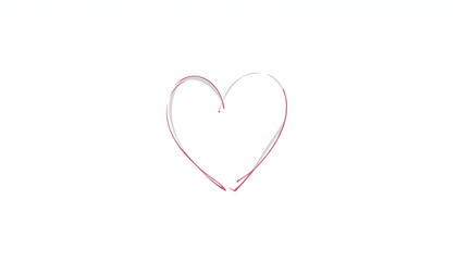 Heart doodle icon. Isolated hand drawn love symbol. PNG file with transparent background with white shades, png