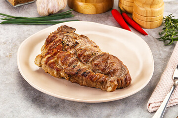 Grilled pork sirloin for dinner