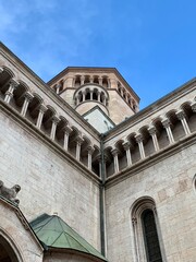 Obraz premium the facade of the cathedral in trento 