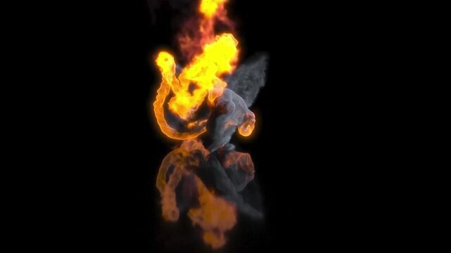 man in the flames breakdancing