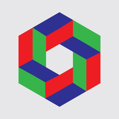 Abstract background with hexagons, abstract geometric background 