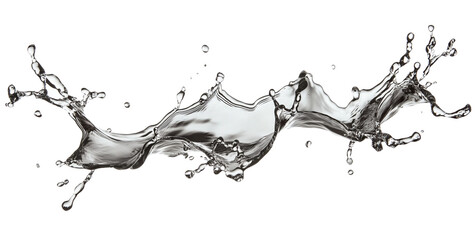 Water splash, isolated on a white background