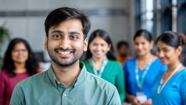 An Indian non-profit coordinator organizing a community event and coordinating with volunteers.
