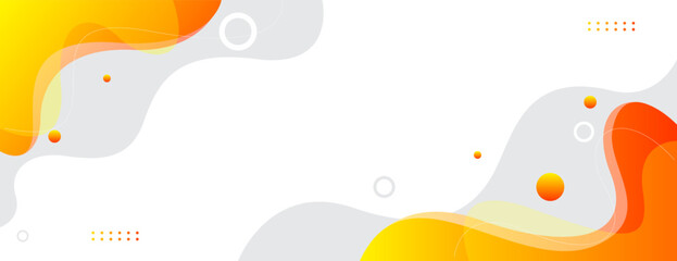 yellow and orange gradient fluid background. abstract wave banner design