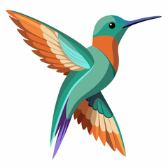 Obraz premium hummingbird and flower