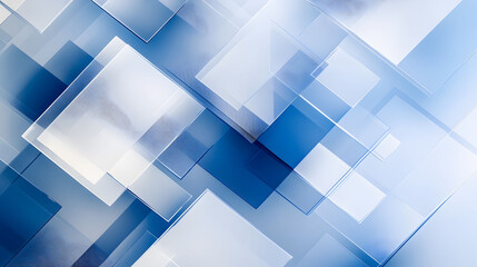 Fototapeta premium Abstract blue shapes