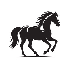 Horse Silhouettes in Vector Format - Elegant Design.