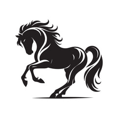 Horse Silhouettes in Vector Format - Elegant Design.