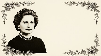 Minimalist funeral flyer mockup with an elegant photo