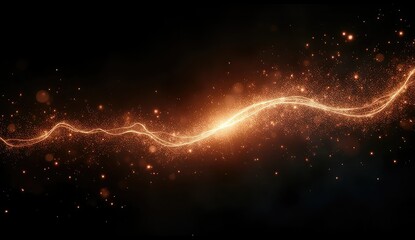 Fototapeta premium bright light sparkles and sparkling effects on black