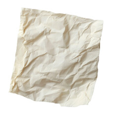 Obraz premium Crumpled Paper Texture - Isolated on Black Background