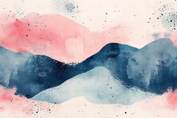 Fototapeta premium mental health art, calming mental health backdrop with subtle pastel colors, delicate watercolor accents, and abstract shapes creating a sense of calm