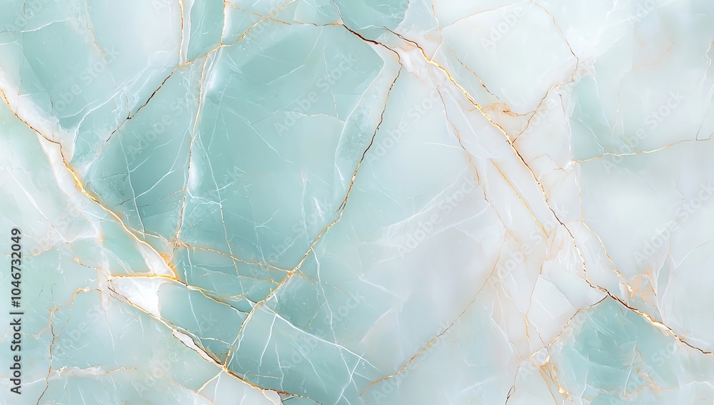 Aufkleber elegant turquoise marble texture, characterized by its smooth surface and intricate natural patterns