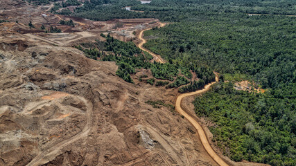 Nickel extraction, effects on environment, East Sulawesi, Indonesia.