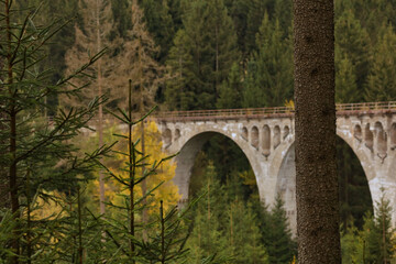 Finsterer Grund Viadukt, Eisenbahnbrücke, Brücke, Neuhaus am Rennweg, Landkreis Sonneberg,...