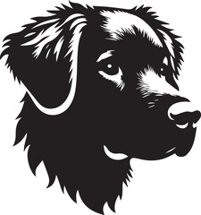 Creative Dog Silhouette white background