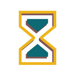 hourglass icon. symbols for time, hour, and when. Sand timer icon sign. flat design style. for web design, time icon. vector design templates