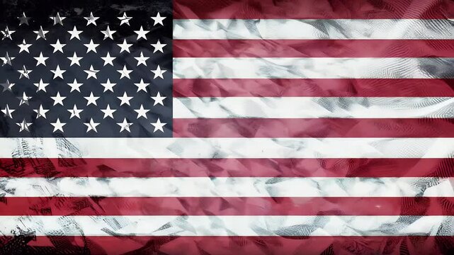 abstract grunge motion design featuring colors USA flag stars stripes modern looping animation celebrate Independence Day ultra HD 4K resolution us 4th july memorial background american