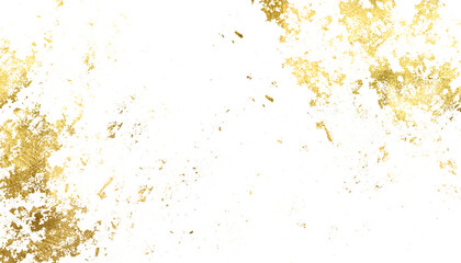 Gold  Gold sparkle splatter border. luxury sparkling confetti. Gold Foil glitter. Golden stroke on transparent background. Gold sparkle splatter gold dust, potal, border. Gold Foil frame.