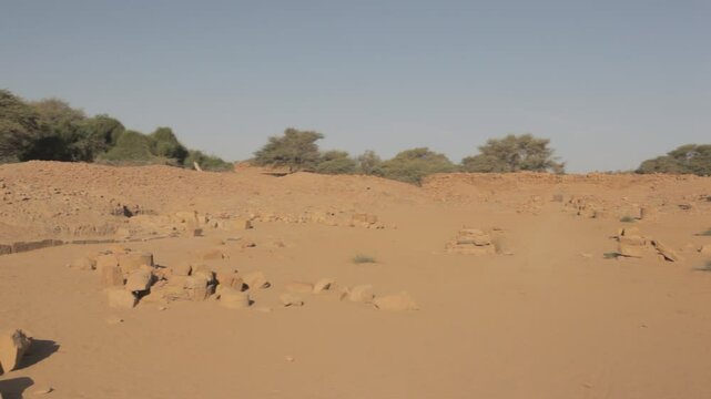 Sudan, Kush, Meroe, amun temple in the royal city of meroe
