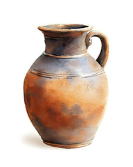 Watercolor Painting of an Ancient Greek Amphora isolated on white background	