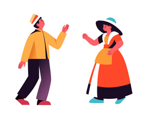 Traditional Dance Celebration Vector illustration