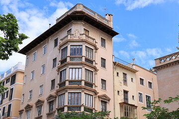 Blick in die Altstadt von Palm de Mallorca