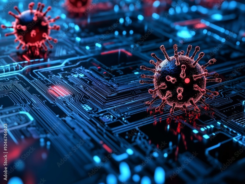Poster a fake antivirus software interface, tricking users into downloading malware disguised as a security