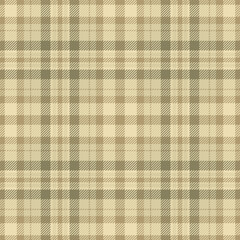 Sparse check textile pattern, velvet background vector plaid. Loft tartan texture fabric seamless in light and amber colors.