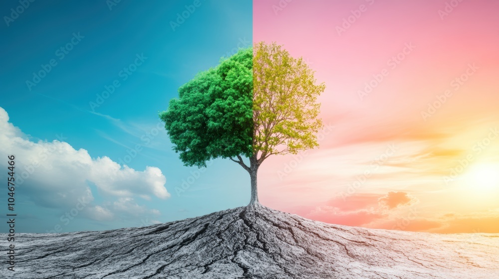 Poster a collection of data visualizations depicting the impact of climate change on various aspects of the