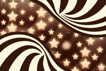 Vibrant Abstract Festive Swirling Pattern Stars - Perfect Holiday Celebrations, New Year's Eve, Christmas Marketing, Event Invitations