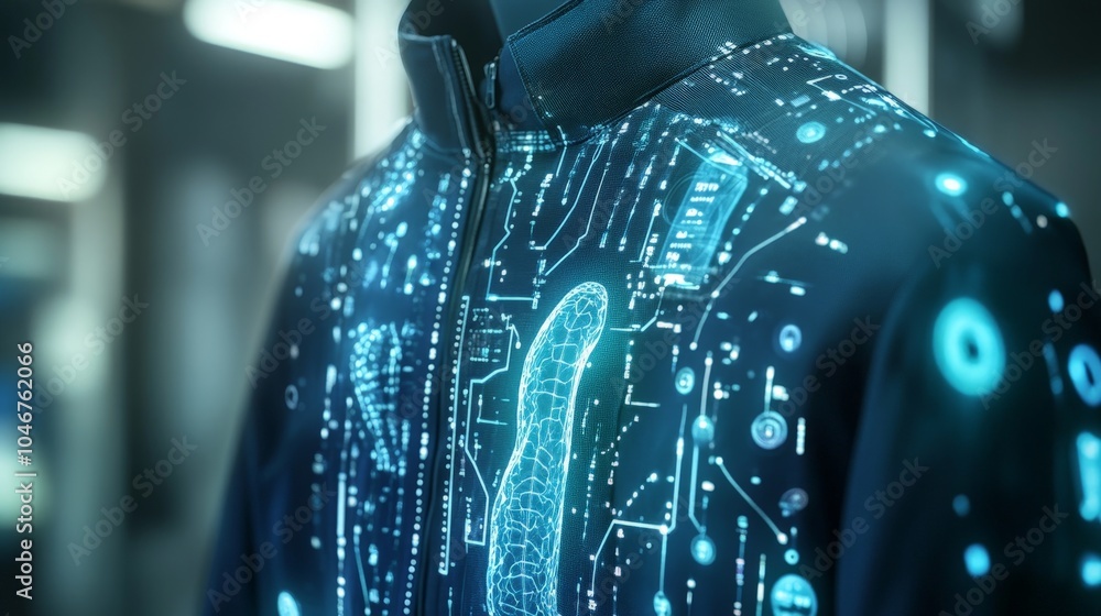 Aufkleber a group of bioengineers developing smart textiles embedded with biosensors for real-time health moni
