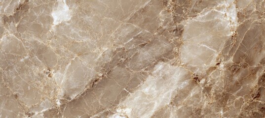 Luxury Light Brown Marble Texture With Golden Veins, Polished Marble Slab For Interior Design.