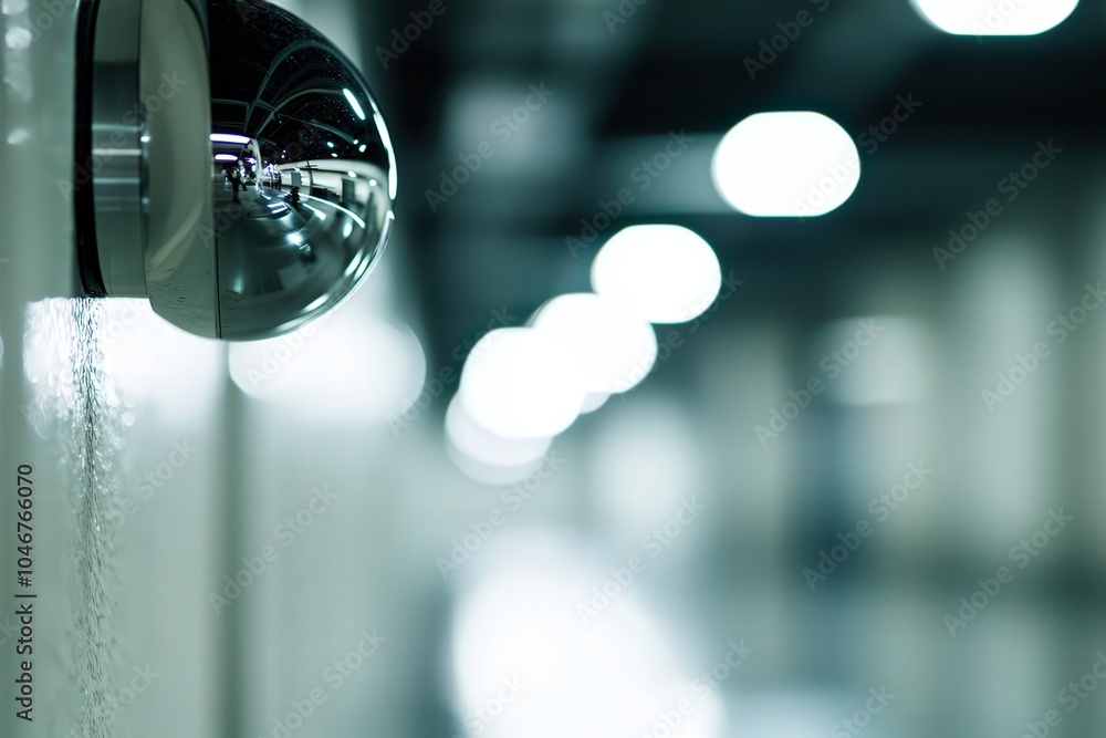 Poster modern surveillance exploring the intersection of security and technology in urban spaces