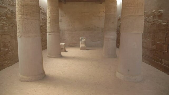 Sudan, Nubia, Naga, interior of the lion temple in musawwarat es-sufra