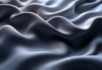 Obraz premium Abstract Gray Fabric Waves Texture Background